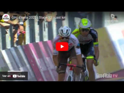 Giro de Italia 2022: Vídeo del último kilómetro de la etapa 12