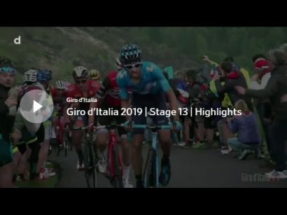 Giro de Italia 2019: Vídeo resumen de la etapa 13