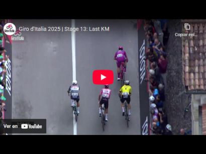 Vídeo del último kilómetro de la 13ª etapa del Giro de Italia 2025