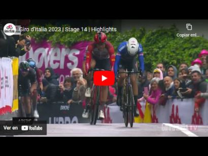 Vídeo resumen de la 14ª etapa del Giro de Italia 2023