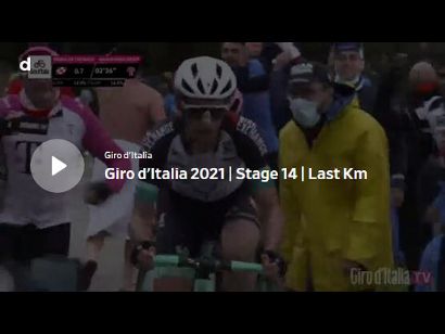 Giro de Italia 2021: Vídeo del último kilómetro de la etapa 14