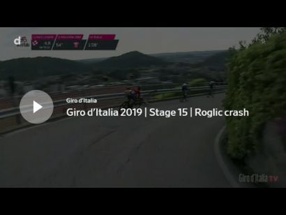 Giro de Italia: Vídeo de la caída de Primoz Roglic en la etapa 15