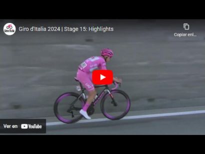 Giro de Italia 2024: Vdeo resumen de la 15 etapa