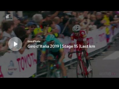 Giro de Italia 2019: Vídeo del último kilómetro de la etapa 15. Gana Dario Cataldo