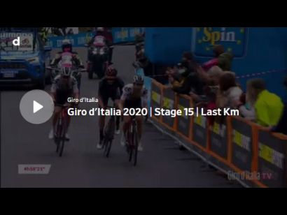 Giro de Italia 2020: Vídeo del último kilómetro de la etapa 15
