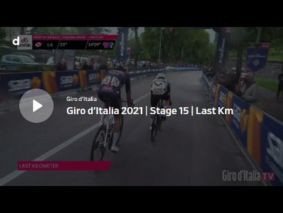 Giro de Italia 2021: Vídeo del último kilómetro de la etapa 15