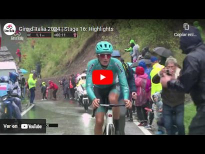 Giro de Italia 2024: Vídeo resumen de la 16ª etapa