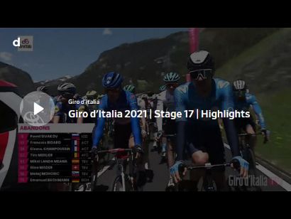 Giro de Italia 2021: Vídeo resumen de la etapa 17