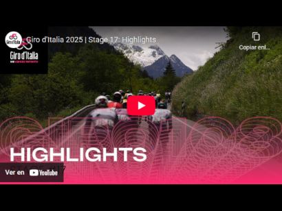 Vídeo resumen de la 17ª etapa del Giro de Italia 2025