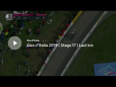 Giro de Italia 2019: Vídeo del último kilómetro de la etapa 17. Victoria de Nans Peters