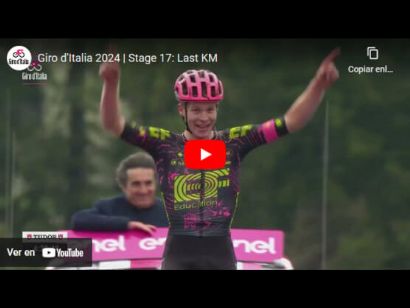 Giro de Italia 2024: Vdeo del ltimo kilmetro de la 17 etapa