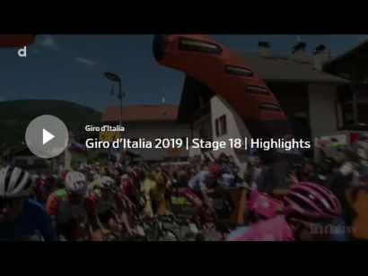 Giro de Italia 2019: Vídeo resumen de la etapa 18
