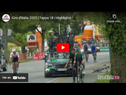Giro de Italia 2022: Vídeo resumen de la etapa 18