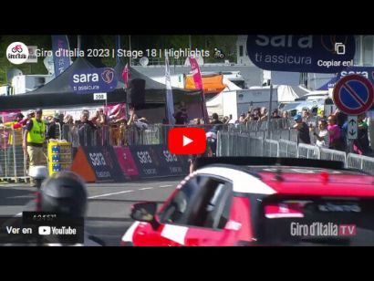 Vídeo resumen de la 18ª etapa del Giro de Italia 2023