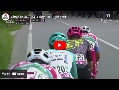 Giro de Italia 2024: Vídeo resumen de la 18ª etapa