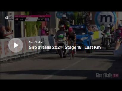 Giro de Italia 2021: Vídeo del último kilómetro de la etapa 18