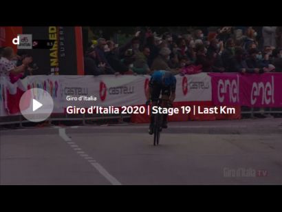 Giro de Italia 2020: Vídeo del último kilómetro de la etapa 19