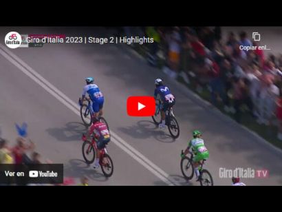 Vídeo resumen de la 2ª etapa del Giro de Italia 2023