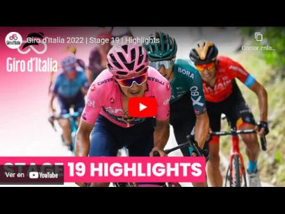 Giro de Italia 2022: Vídeo resumen de la etapa 20