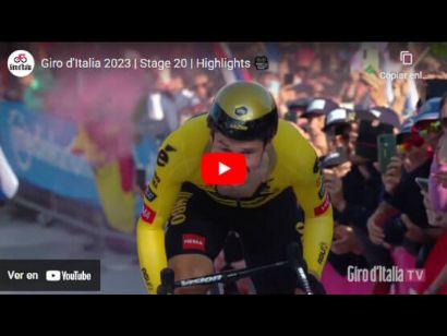 Vídeo resumen de la 20ª etapa del Giro de Italia 2023