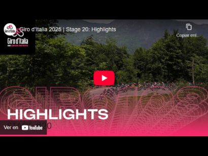 Vídeo resumen de la 20ª etapa del Giro de Italia 2025