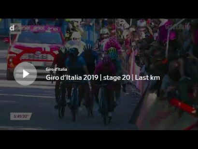 Giro de Italia 2019: Vídeo del último kilómetro de la etapa 20. Victoria de Pello Bilbao