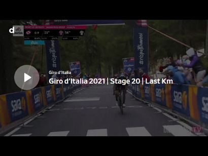 Giro de Italia 2021: Vídeo del último kilómetro de la etapa 20