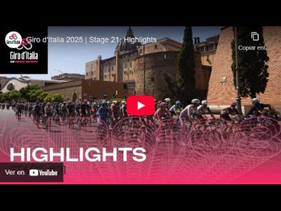 Vídeo resumen de la 21ª etapa del Giro de Italia 2025
