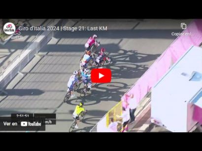 Giro de Italia 2024: Vdeo del ltimo kilmetro de la 21 etapa