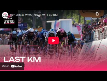 Vídeo del último kilómetro de la 21ª etapa del Giro de Italia 2025