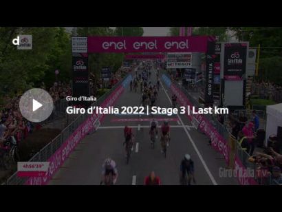Giro de Italia 2022: Vídeo del último kilómetro de la etapa 3
