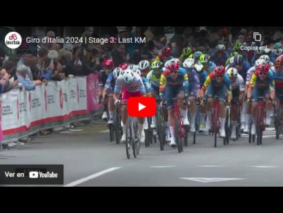 Giro de Italia 2024: Vídeo del último kilómetro de la 3ª etapa