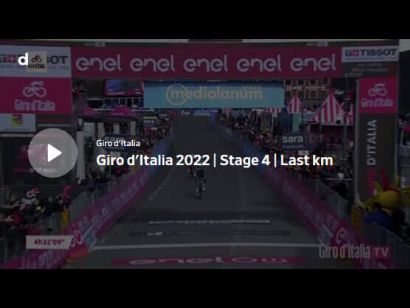 Giro de Italia 2022: Vídeo del último kilómetro de la etapa 4