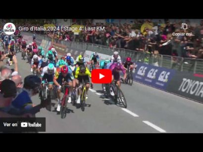 Giro de Italia 2024: Vídeo del último kilómetro de la 4ª etapa