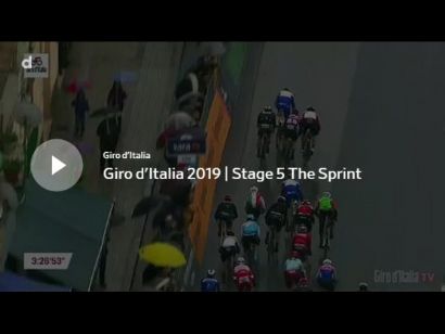 Giro de Italia 2019: Vídeo del último kilómetro de la etapa 5. Gana Pascal Ackermann