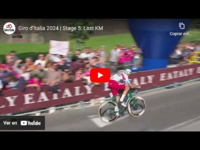 Giro de Italia 2024: Vídeo del último kilómetro de la 5ª etapa