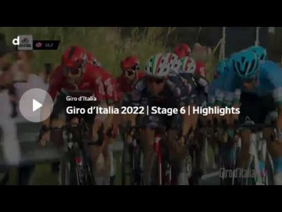 Giro de Italia 2022: Vídeo resumen de la etapa 6