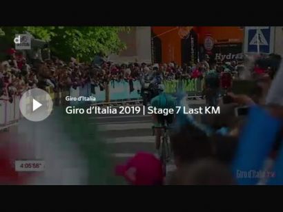 Giro de Italia 2019: Vídeo del último kilómetro de la etapa 7. Victoria de Pello Bilbao