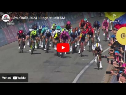 Giro de Italia 2024: Vídeo del último kilómetro de la 9ª etapa