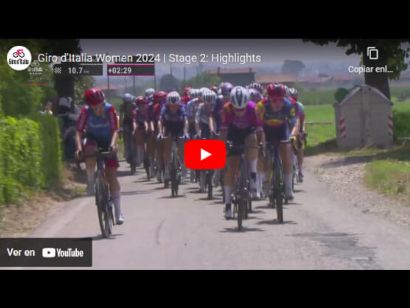 Giro de Italia Femenino 2024: Vídeo resumen de la 2ª etapa