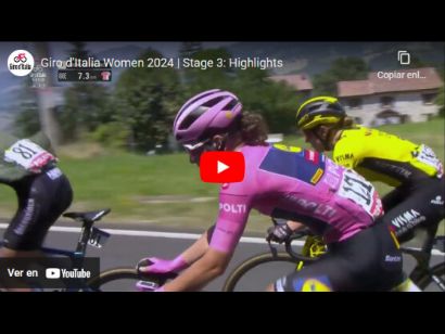 Giro de Italia Femenino 2024: Vídeo resumen de la 3ª etapa