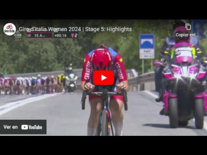 Giro de Italia Femenino 2024: Vídeo resumen de la 5ª etapa