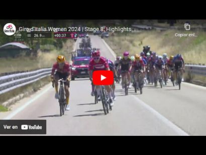 Giro de Italia Femenino 2024: Vídeo resumen de la 8ª etapa (última)