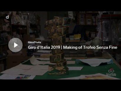 As se fabrica el "Trofeo Senza Fine" de campen del Giro de Italia [Vdeo]