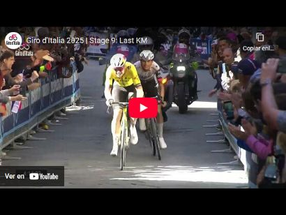 Vídeo del último kilómetro de la 9ª etapa del Giro de Italia 2025