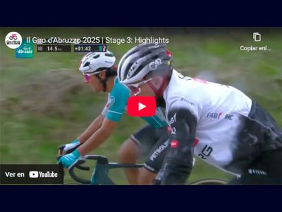 Vídeo resumen de la 3ª etapa del Giro de los Abruzos 2025
