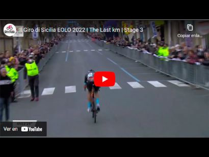 Giro de Sicilia 2022: Vídeo del último kilómetro de la etapa 3