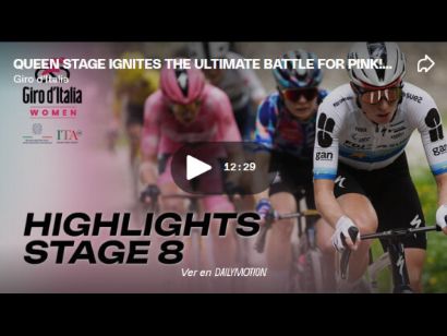 V�deo resumen de la 8� etapa del Giro de Italia Femenino 2026