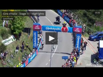 Giro de Italia: Vídeo resumen de la undécima etapa del Giro