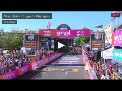 Giro de Italia: Vídeo resumen de la quinta etapa del Giro